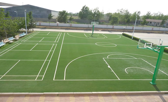 篮球场人造草坪施工方案