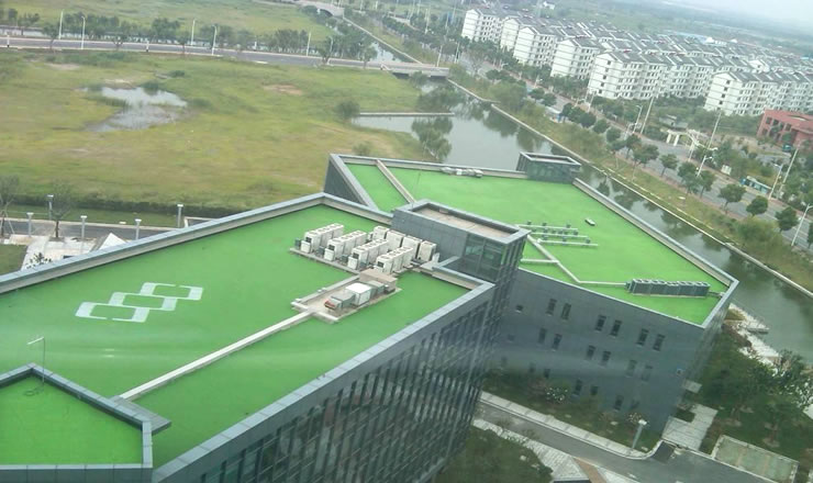 屋顶人造草坪